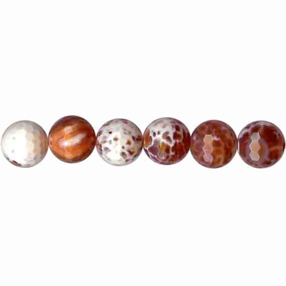 FIRE AGATE ORANGE 12MM FACETED